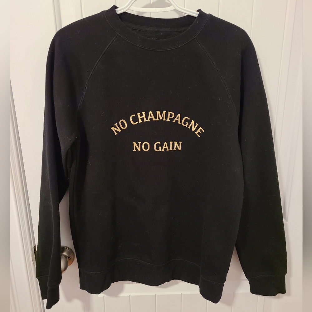 🌟NWOT Brunette the Label Black Crewneck Size S/M